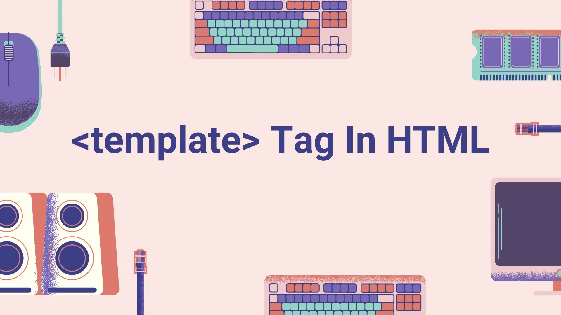 تصویر مقاله آموزش تگ template در html